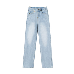 i.t GROUNDZERO高腰显瘦百搭休闲九分直筒裤百搭款直筒牛仔裤女士