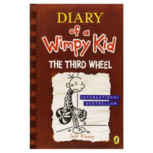 小屁孩日记7英文小说 Diary of a Wimpy Kid The Third Wheel 哭包日记 儿童图画故事书漫画儿童文学进口英语书籍 原版英语书籍