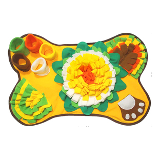 宠物嗅闻垫狗狗丰荣玩具藏食地毯慢食养猫咪餐垫兔子训练防滑地垫