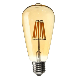 ST64爱迪生e27螺口灯丝led灯泡仿钨丝复古创意怀旧节能暖黄光白光