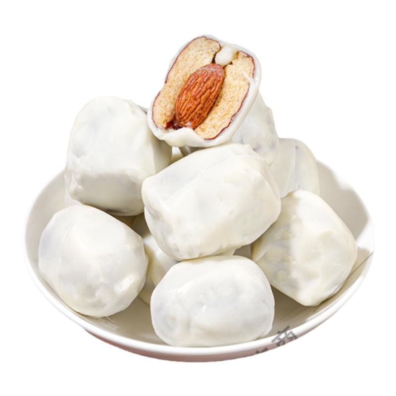 西藏特产礼物牦牛奶枣喜卓藏味耗牛夹心红枣巴旦木小零食500g包邮