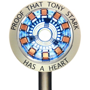 DIY拼装初代复联铁人MK1钢铁侠核心反应堆胸灯方舟磁悬浮桌搭摆件