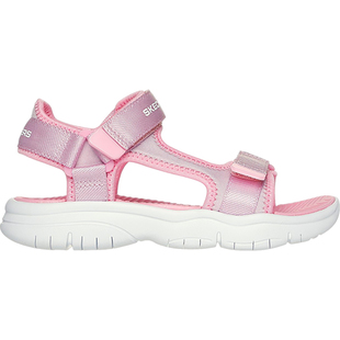 Skechers/斯凯奇正品复古潮流女童柔软透气魔术贴休闲凉鞋303048L