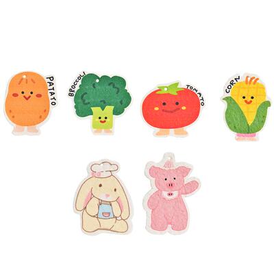 卡罗特木浆棉洗碗海绵宝宝刷碗擦锅巾辅食儿童抹布婴儿清洁百洁布