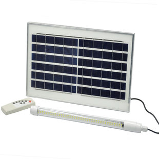 led灯条太阳能节能灯泡超亮灯管摆摊灯光伏版室外室内家用照明灯