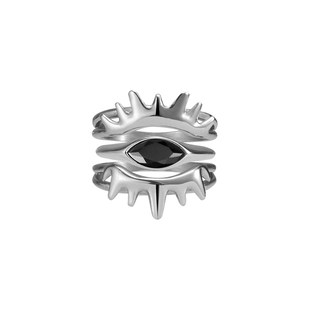 【鹭卓同款】BLACKHEAD/黑头梦核乐园系列朋克眼戒指可拆分春夏