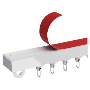 窗帘轨道免打孔窗帘杆超薄床帘滑轨内开窗阳台极窄遮阳帘轨道免钉