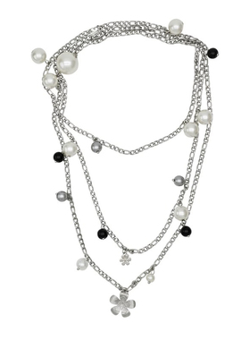 气质小香风贝壳长款项链