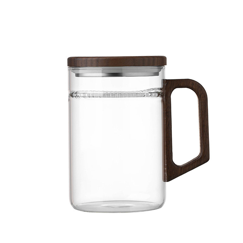 大容量1000ml泡茶杯月牙杯耐高温