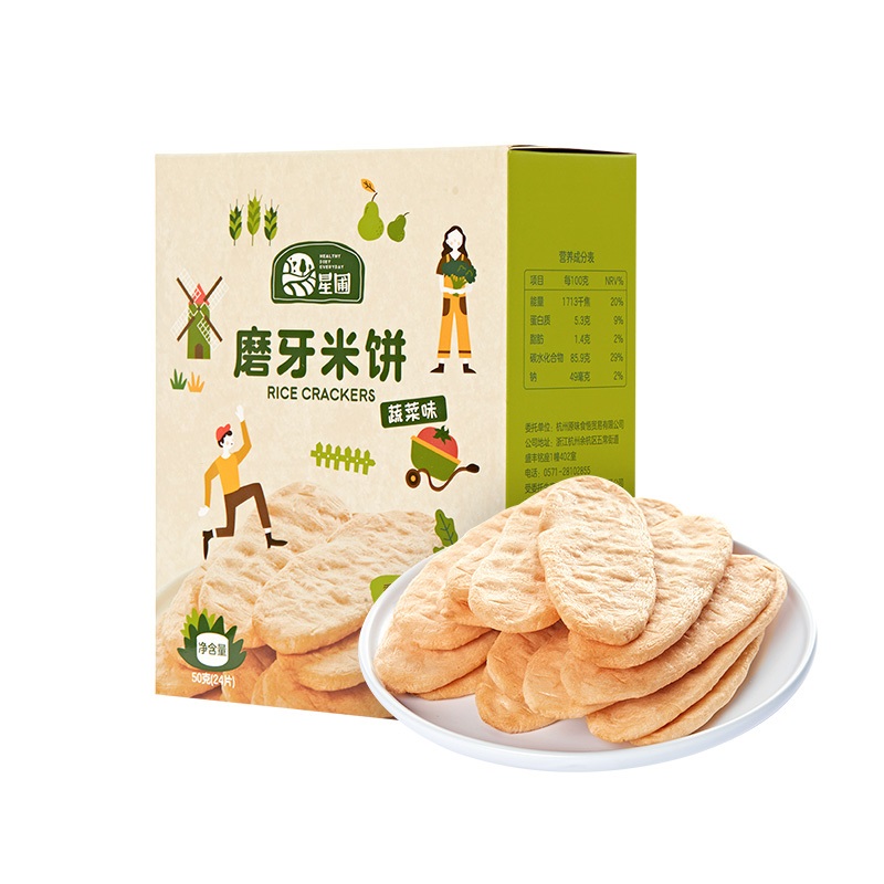 年糕妈妈优选星圃磨牙米饼24片饼干