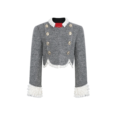 lefame洛可可常规短外套