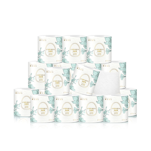 【晁然推荐】铂丽雅丝柔加厚卷纸36卷家用实惠装柔韧卫生纸