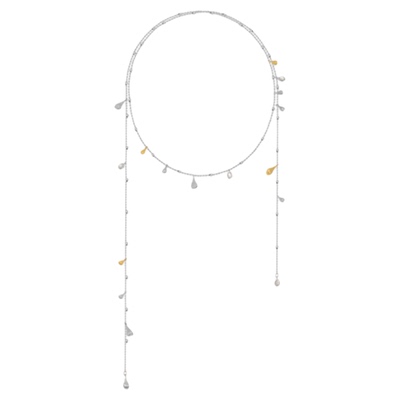 Neverfar自然之愈系列月光贝纹身体链满天星项链女款胸链身体链