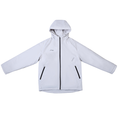 李宁连帽棉服男款加厚保暖外套