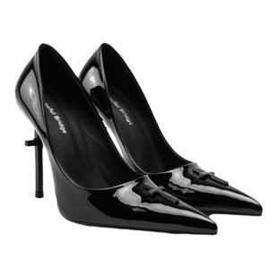 Colorful Bridge丨Crucifix十字架系列 黑色十字架漆皮黑色高跟鞋