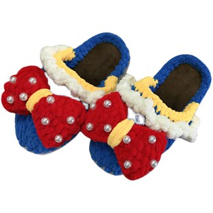 勾拖鞋毛线和鞋底全套自己纯手工编织儿童拖鞋diy材料包针织冬季