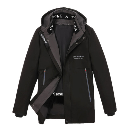 派克服男款冬季短款2025新款加绒加厚皮草外套内胆可拆卸皮毛一体