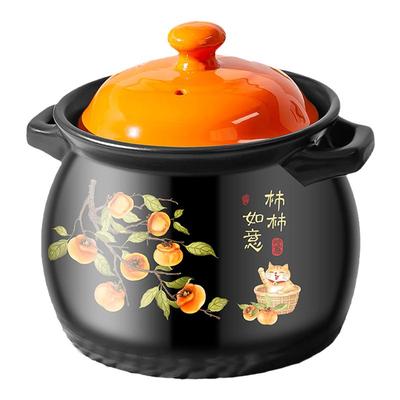 瓷都三彩耐高温干烧不裂砂锅