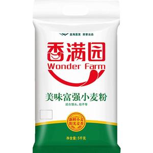 香满园富强粉小麦粉面粉5kg×1袋