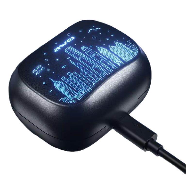 Awei/用维T53电量入耳式立体声华强北蓝牙耳机低延迟音乐支持无线