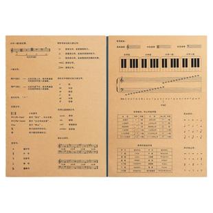 五线谱练习本16K纸乐谱本子中小学生专业音乐笔记本初学者儿童大间距宽距大格钢琴乐理音符练习本加厚音简谱