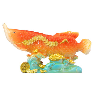 招财金龙鱼变色茶宠小摆件精品可养高端茶台茶玩高档男士稀奇古怪