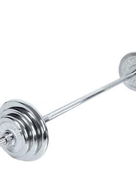 电镀杠铃男健身器材家用两用套装