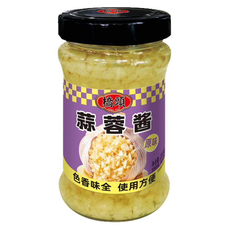 桥头瓶装原味蒜蓉酱220g