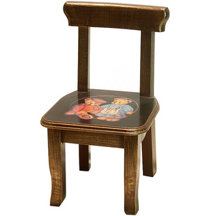 实木儿童椅木质可爱客厅小椅子家用大人矮款靠背学习座椅写字欧式