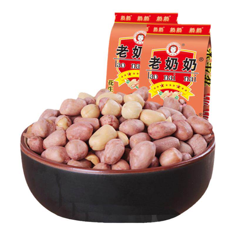 安徽老奶奶五香味红皮花生米102g*5袋安庆特产炒货零食休闲食品