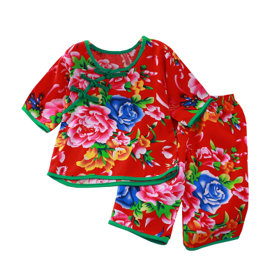 国风儿童夏季家居服宝宝睡衣