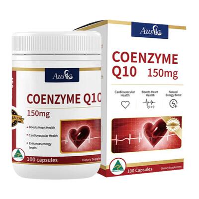 澳大利亚直邮ausiki辅酶q10胶囊心肌保护心脏保健品血管100粒