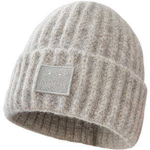 亮片羊毛针织包头帽子女冬季时尚韩版加厚保暖护耳亮丝毛线帽百搭