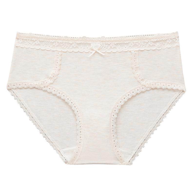 任选【128元5条】68内裤女卡通蕾丝印花少女舒适透气纯棉裆三角裤