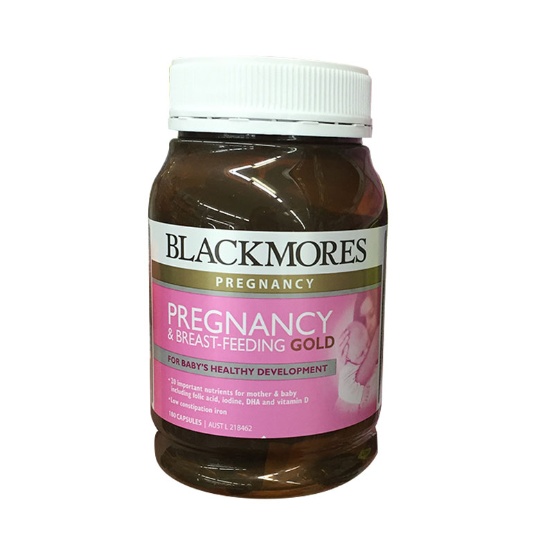 澳洲blackmores孕妇黄金素维生素孕期哺乳期含叶酸DHA 180粒