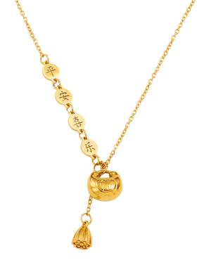 仲夏之晶平安喜乐小胖福元宝项链