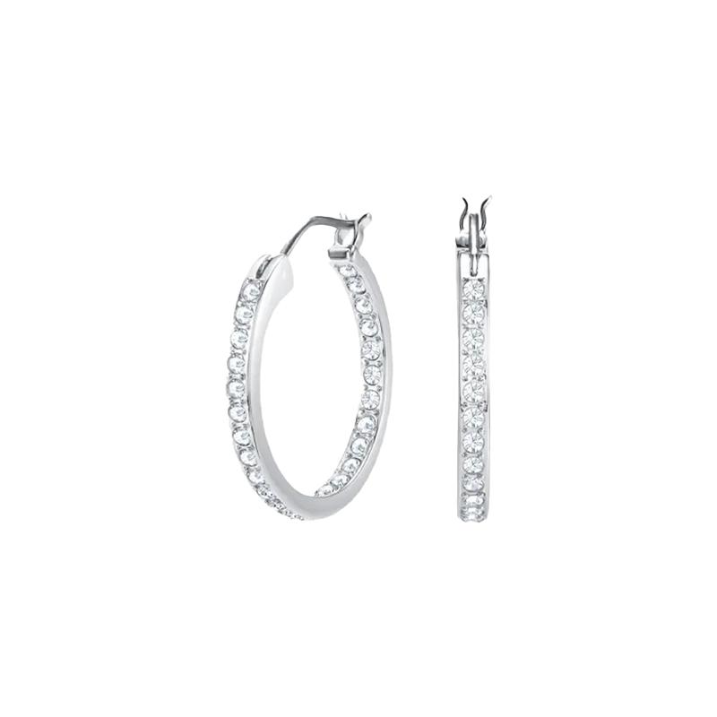 【自营】Swarovski/施华洛世奇满钻圆环气质简约耳环5616262