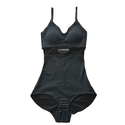 美体无痕可拆卸罩杯吊带连体衣女