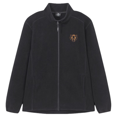 拓路者刺绣立领抓绒衣男款2025年秋冬加厚保摇粒绒暖外套休闲上衣