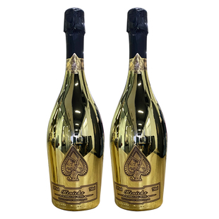 香槟起泡双支礼盒黑桃a红酒甜葡萄酒气泡金瓶红瓶微醺酒吧KTV神器