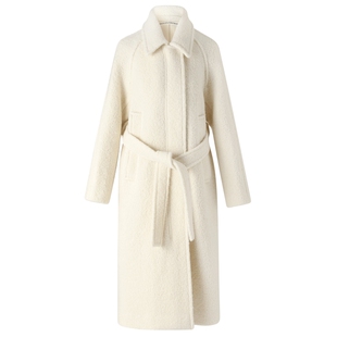 IIIVIVINIKO“羊毛羊驼毛混纺”H型长毛呢大衣外套女M349009187F