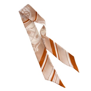 2025新款真丝绑包丝巾手柄缠包包丝带细窄小长条双面网红飘带发带