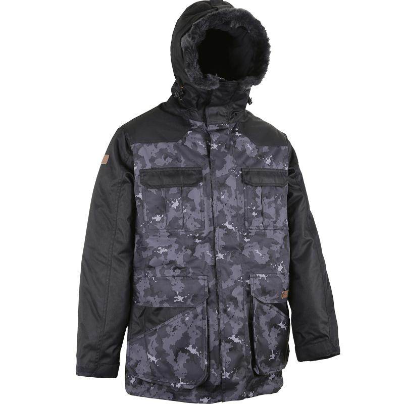 迪卡侬男士户外大衣加绒防寒服