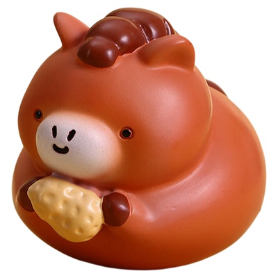 好柿花生小摆件治愈系可爱小玩意