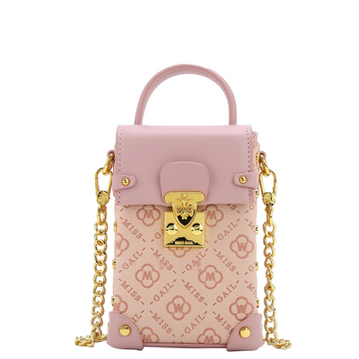 CallmeKitten小众轻奢压花链条手机包2025新款通勤百搭上班小拎包