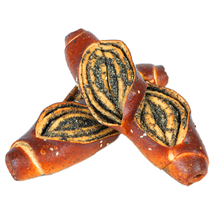 一品酥德式全麦碱水面包无糖精手作抹茶海盐黑芝麻低脂欧包代餐