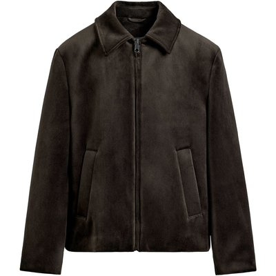 西班牙单！天鹅绒老钱风夹克外套