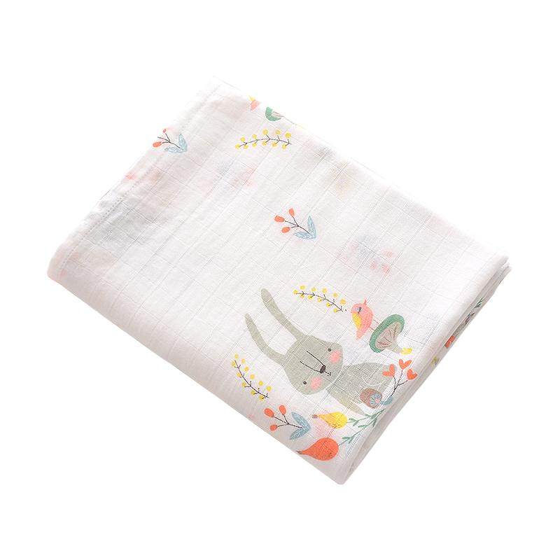 muslin竹棉婴儿纱布巾夏季薄款盖毯宝宝包巾抱被新生儿包单小被子