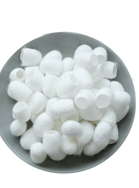 天然美容洗脸指套抽丝桑蚕茧