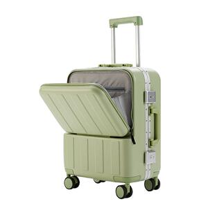 20寸行李箱拉杆箱女小型轻便登机箱24多功能铝框旅行箱密码箱子男